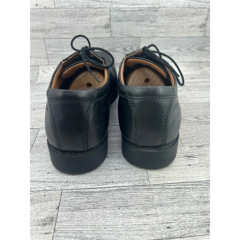 Clarks Whiddon Cap Mens Black Leather Lace Up Oxford Shoes 261103097075 Sz 8.5M‎